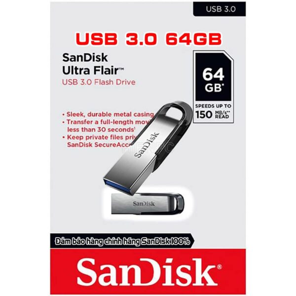 Bán USB 3.0 SanDisk Ultra Flair 64GB Giá Rẻ
