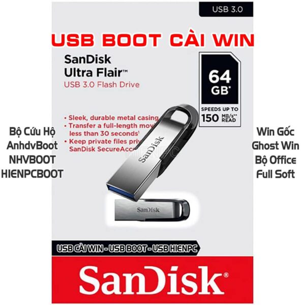 Bán USB BOOT Cứu Hộ Cài Win Office Giá Rẻ