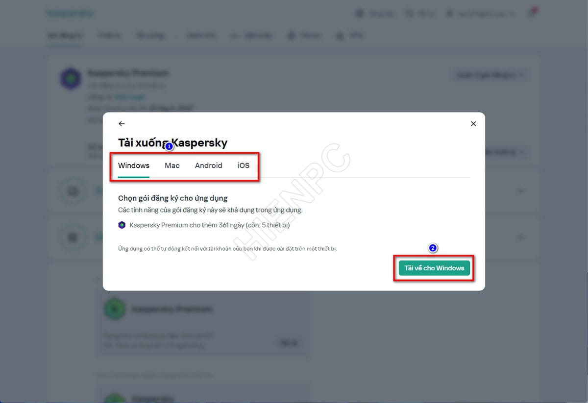 Hướng Dẫn Kích Hoạt Bản Quyền Kaspersky Chính Hãng
