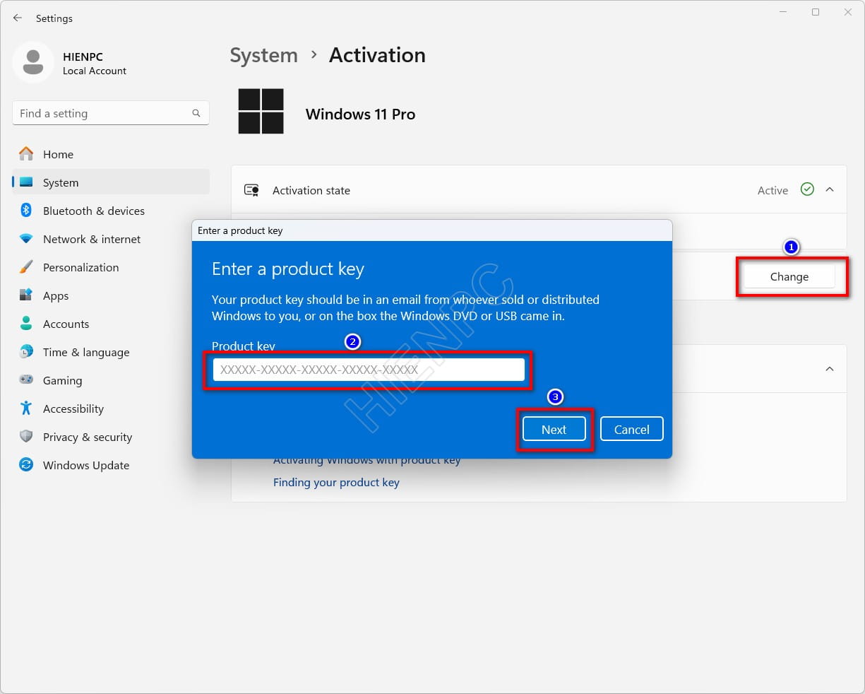 Hướng Dẫn Kích Hoạt Bản Quyền Key Windows 11 Chính Hãng