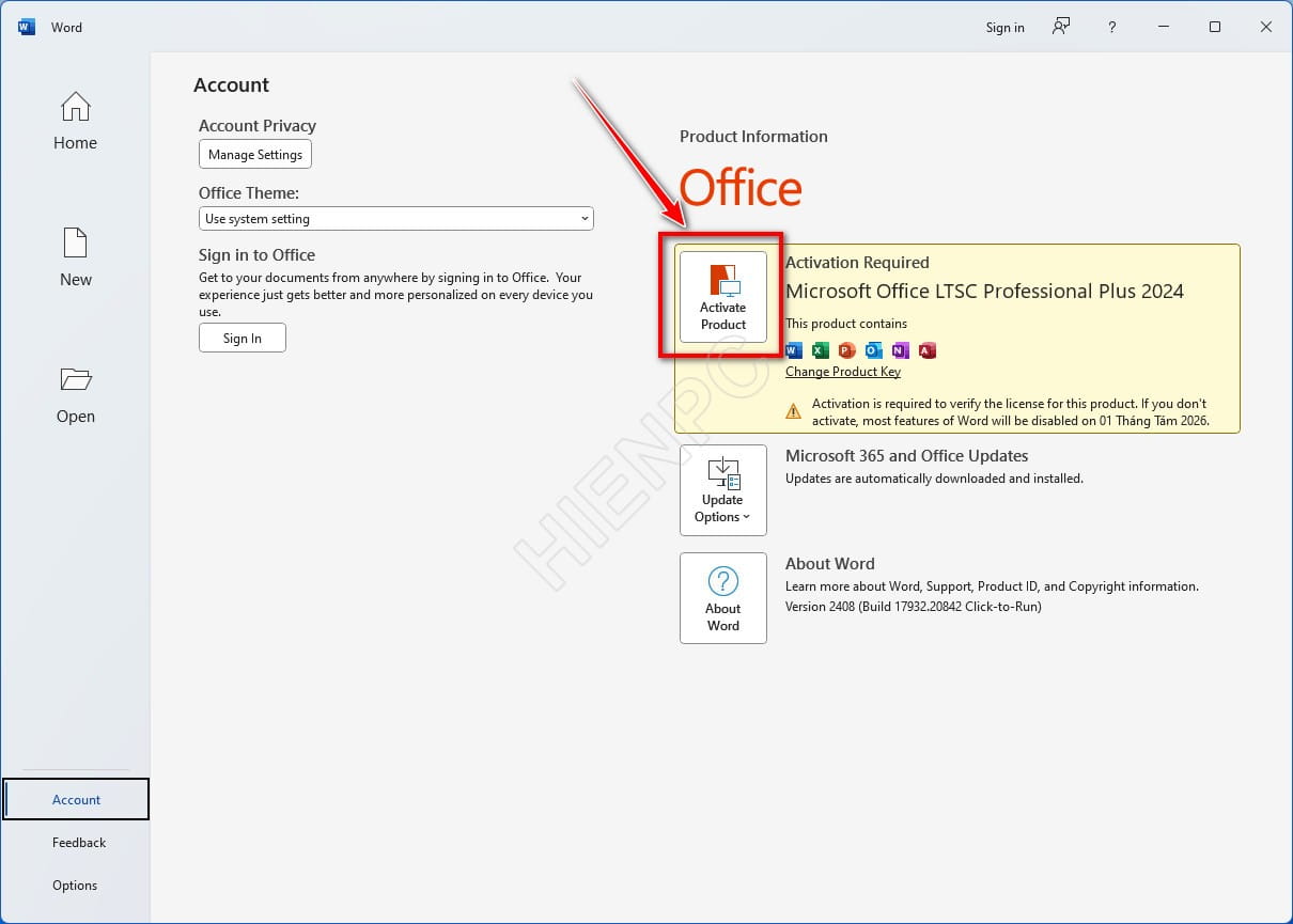 Hướng Dẫn Activate By Phone Microsoft Office Chính Hãng