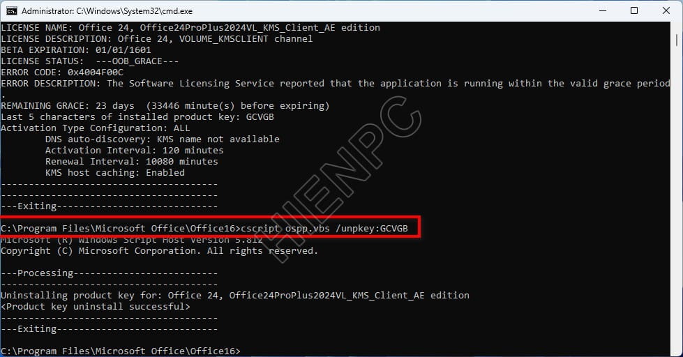 Hướng Dẫn Nhập Key Kích Hoạt Office Bằng Command Prompt