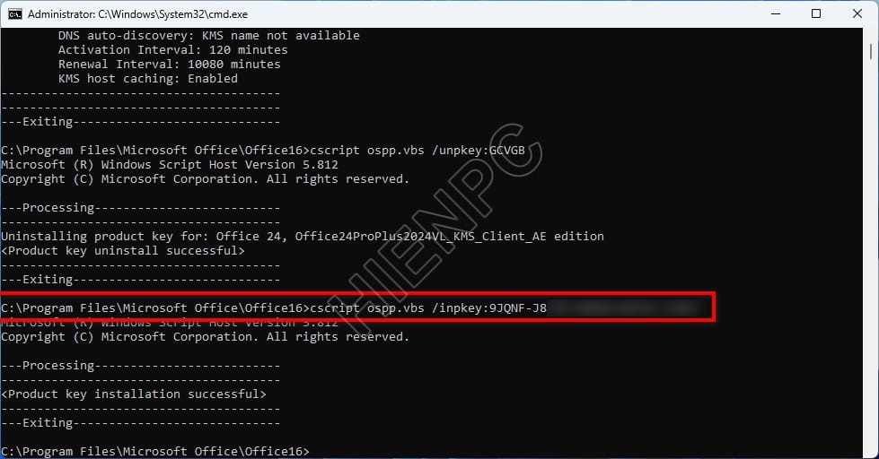 Hướng Dẫn Nhập Key Kích Hoạt Office Bằng Command Prompt