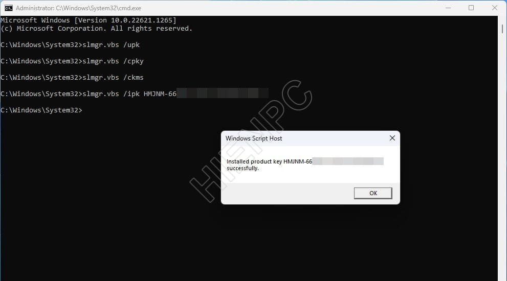 Hướng Dẫn Nhập Key Kích Hoạt Windows Bằng Command Prompt