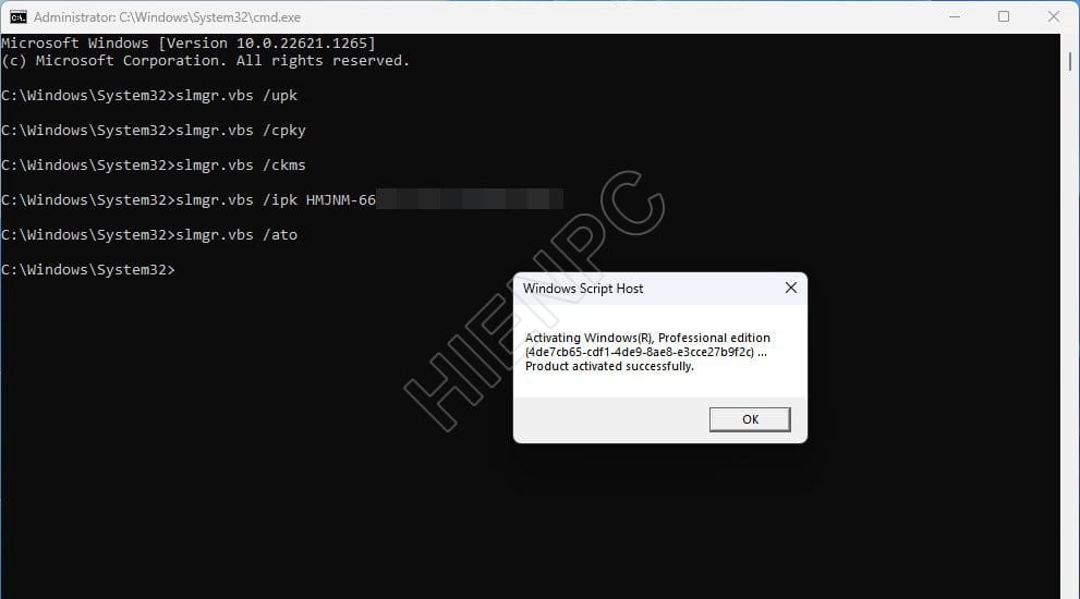Hướng Dẫn Nhập Key Kích Hoạt Windows Bằng Command Prompt