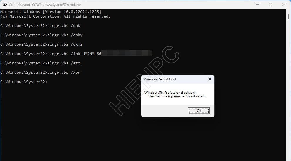 Hướng Dẫn Nhập Key Kích Hoạt Windows Bằng Command Prompt