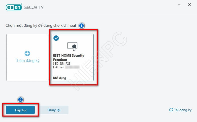 Hướng Dẫn Kích Hoạt Bản Quyền ESET Chính Hãng