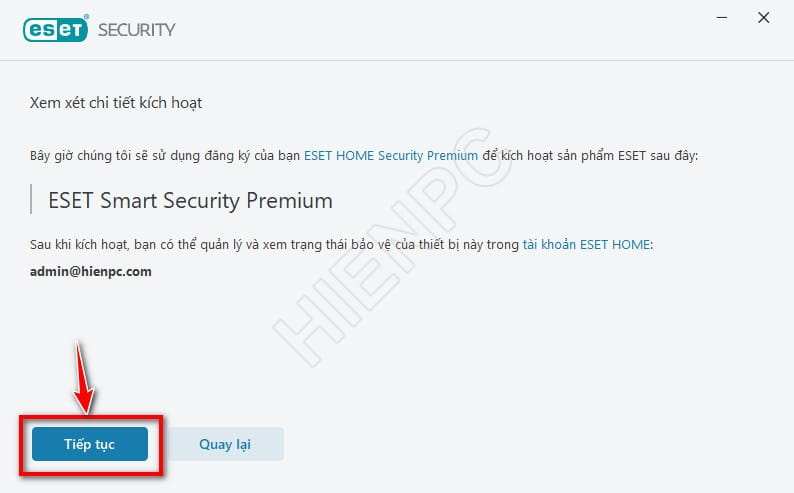 Hướng Dẫn Kích Hoạt Bản Quyền ESET Chính Hãng