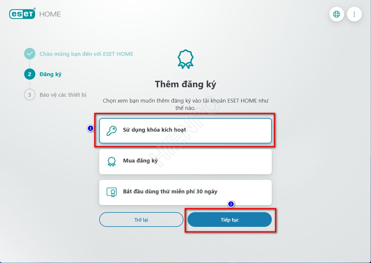 Hướng Dẫn Kích Hoạt Bản Quyền ESET Chính Hãng