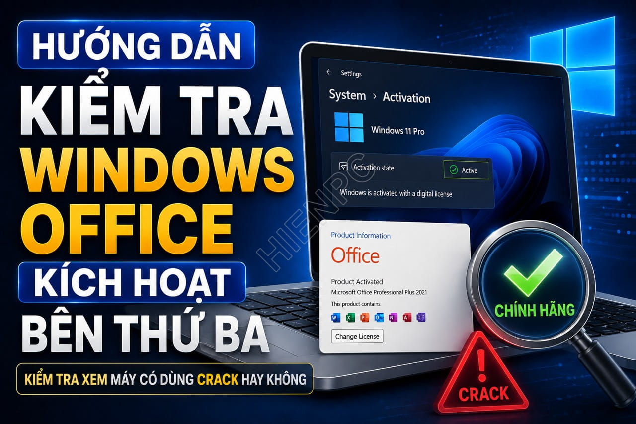 Hướng Dẫn Kiểm Tra Windows Office Kích Hoạt Bên Thứ Ba 1 Hướng Dẫn Kiểm Tra Windows Office Kích Hoạt Bên Thứ Ba
