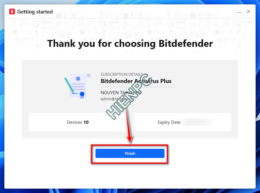 Hướng Dẫn Kích Hoạt Bản Quyền Bitdefender Chính Hãng