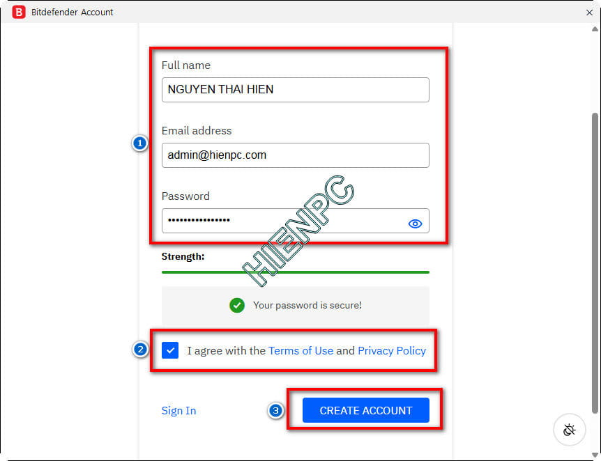 Hướng Dẫn Kích Hoạt Bản Quyền Bitdefender Chính Hãng