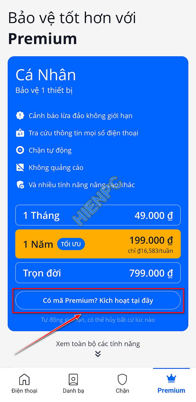 Hướng Dẫn Kích Hoạt Bản Quyền iCallme Premium Chính Hãng